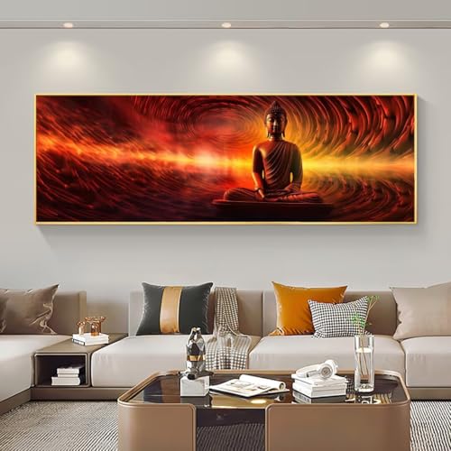 Broderie Diamant Bouddha M-673 en Strass Cristal pour Décoration Murale
