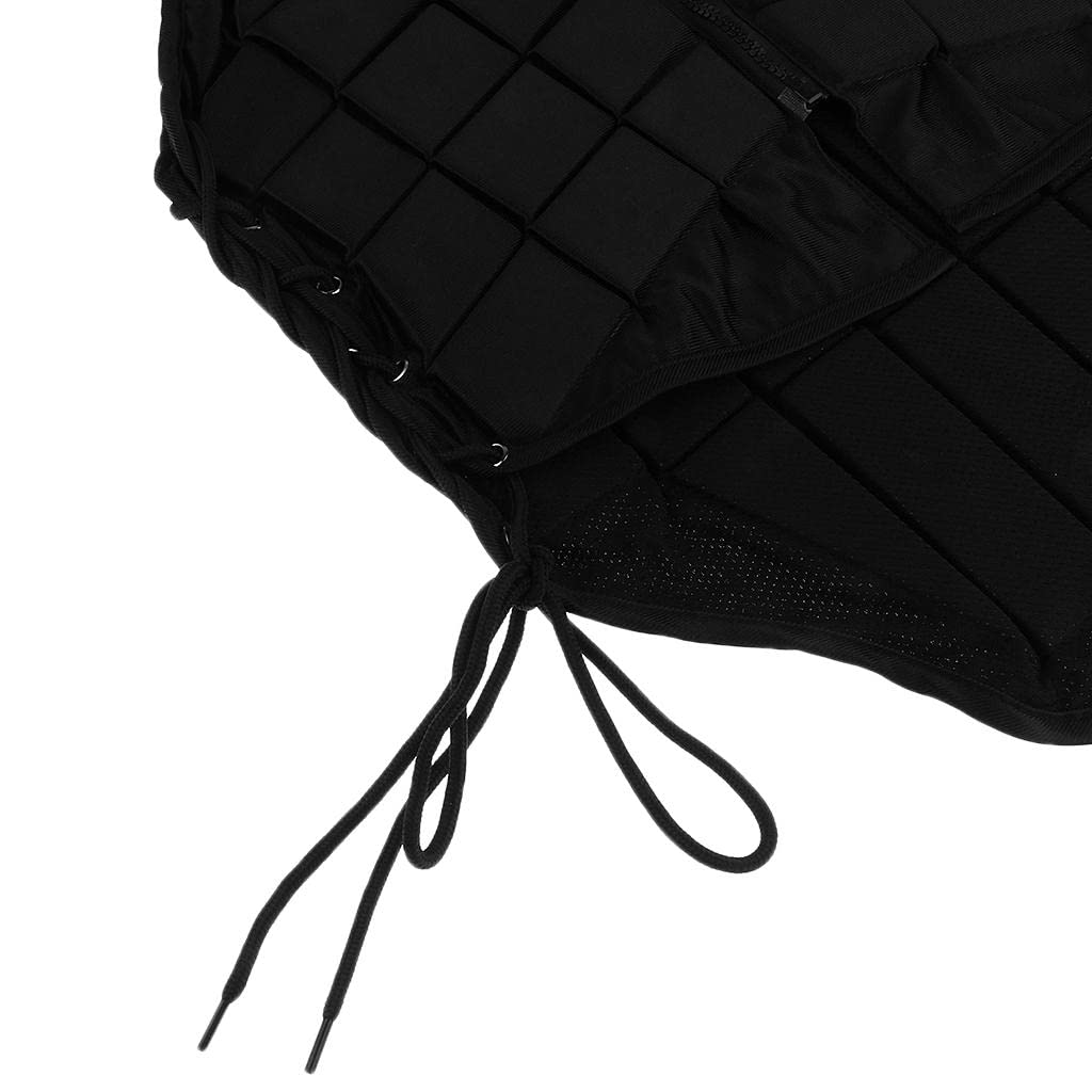Chaleco Ecuestre de Protector Corporal para Equitación con Acolchado EVA Transpirable y Cremallera Ajuste Lateral Adecuado para