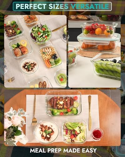 BOROHOUSE Borosilicate Glass Food Storage Containers - Thumbnail 3