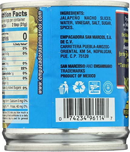 Image of San Marcos Nacho Jalapenos, 7 Ounce