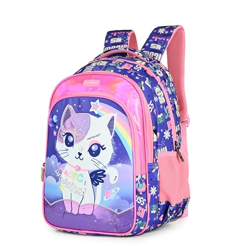 Image of HOT SHOT UNIVERSE CAT 1822|school bag for girls|bag for girls |kids school bag|18 INCH|water resistant|32L kids backpack