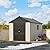 Patiowell 8 x 10 FT Resin Outdoor Storage Shed with Floor, Plastic Shed with Window and Lockable Door for Garden, Backyard, Tool Storage Use, Easy to Install in Beige (Kick-it Shed)