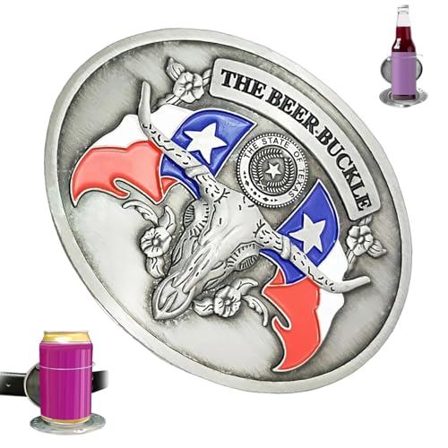 Soporte para botellas de cerveza de aleación de metal con hebilla