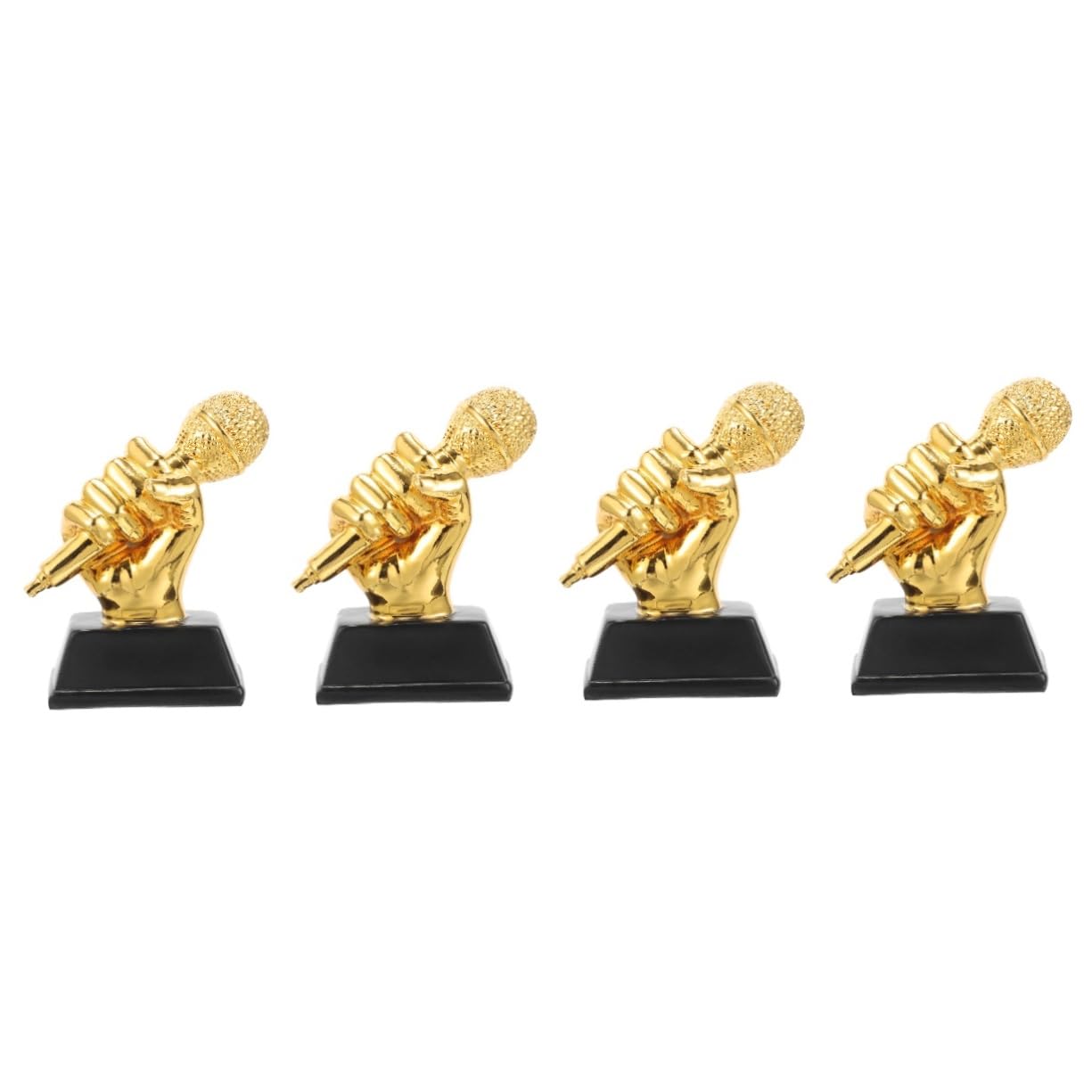 BESPORTBLE Mikrofon-Trophäe Karaoke Preistrophäe für Erwachsene Mikrofon- lustige Trophäe für Erwachsene Singen Award musikgeschenke mikrofone Trophäen vergeben Mikrofonskulptur Harz