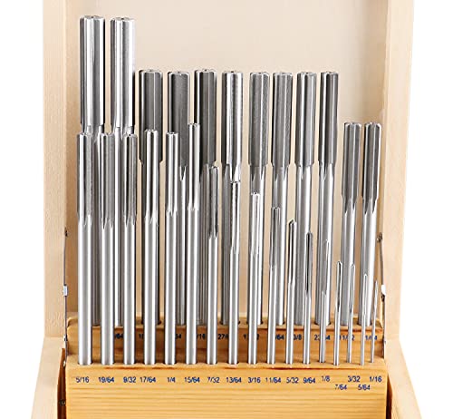 Accusize Industrial Tools 5500-SF00 29 Pc 1/16'' To 1/2'' By 1/64'' H.S.S. Chucking Reamer Set thumb #1