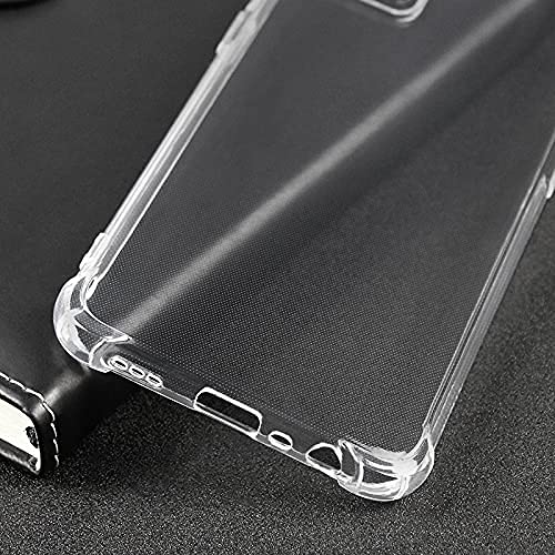 Image of Dashmesh Shopping Back Cover for Oppo F19s (Soft & Shockproof Back Case with inbuilt Cushioned Edges) Transparent