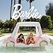 FUNBOY & Malibu Barbie Luxury Inflatable Golf Cart Summer Pool Float - Land or Water Inflatable with Cup Holder