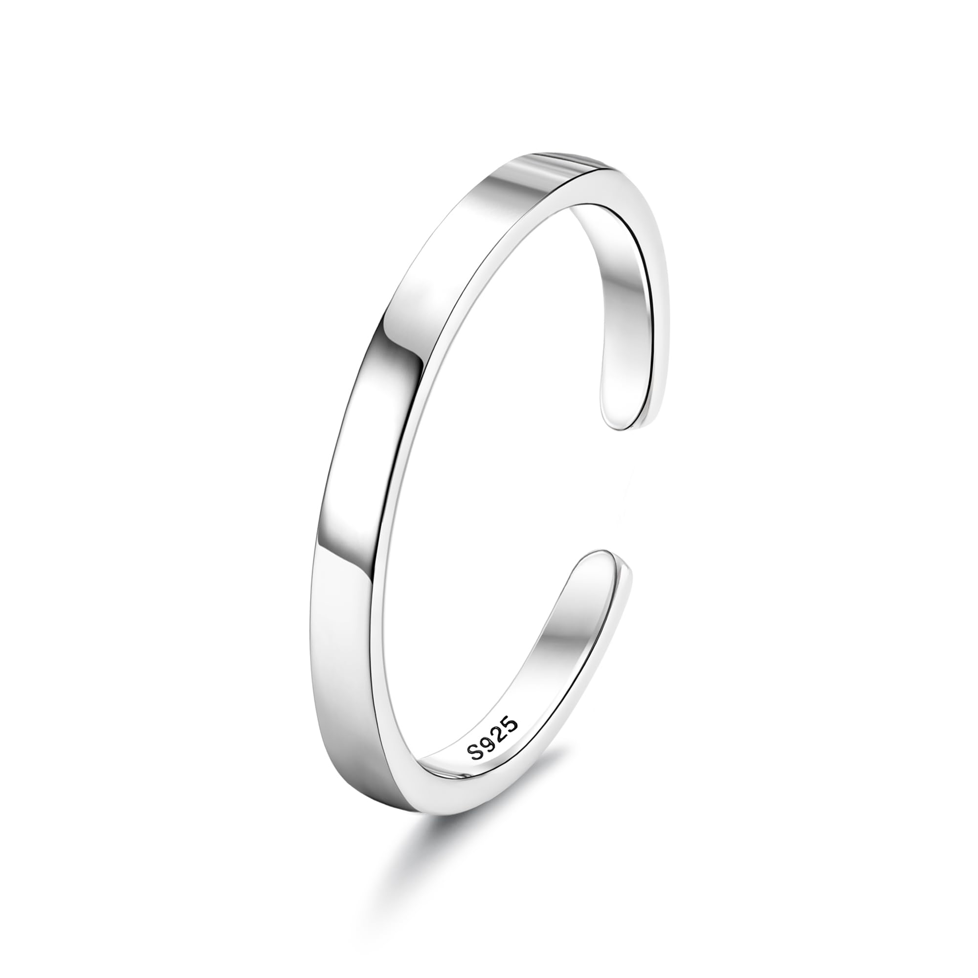 Set 3 Anelli A Fascia Regolabili Kakonia - Larghezze 6/10/15 Mm - Acciaio Inox - Unisex - Foto 2