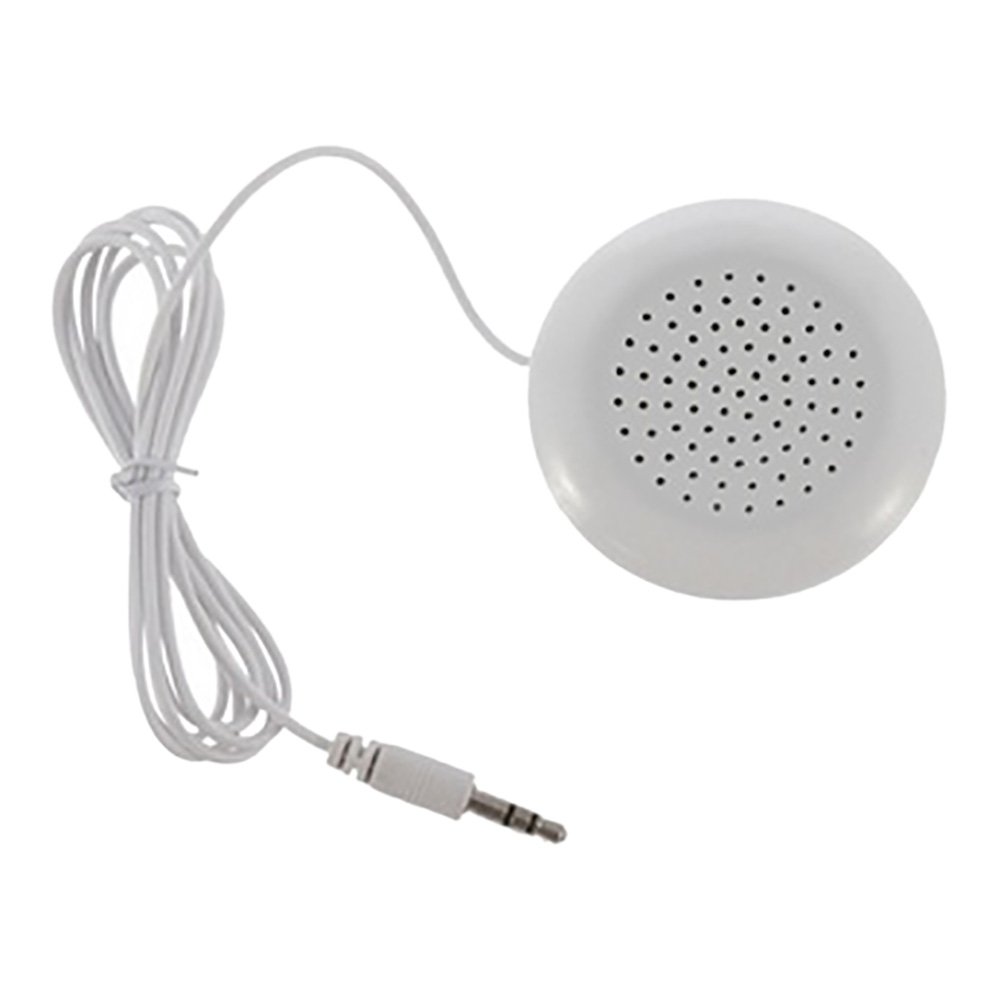 Shiningup Portable White 3.5mm Mini Pillow Speaker For MP3 MP4 Player iPhone iPod Touch CD Radio