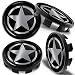 Produktbild Biomar Labs 4 x 68mm Nabendeckel Kompatibel mit BMW 36136783536 Felgendeckel Radnabenabdeckung Nabenkappen Felgenkappen Radkappen Alufelgen Schwarz Silber CB 43