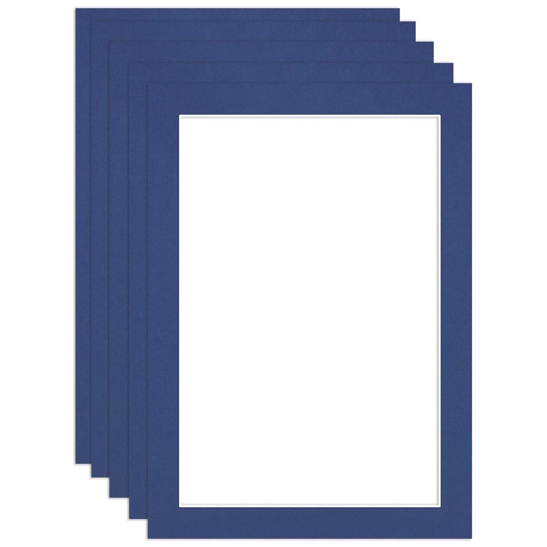 Procut Global 7x5" Blue Picture Mounts - Fits 6x4" Photo Size