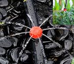 DIY Crafts Drip Irrigation Kits Watering System Tubing Connectors Atomizing Nozzle Mister Dripper Accessory for Plant Watering (5-50 Only Red Dripper/Sprinkler) (5 Pcs., Only Red Dripper/Sprinkler)