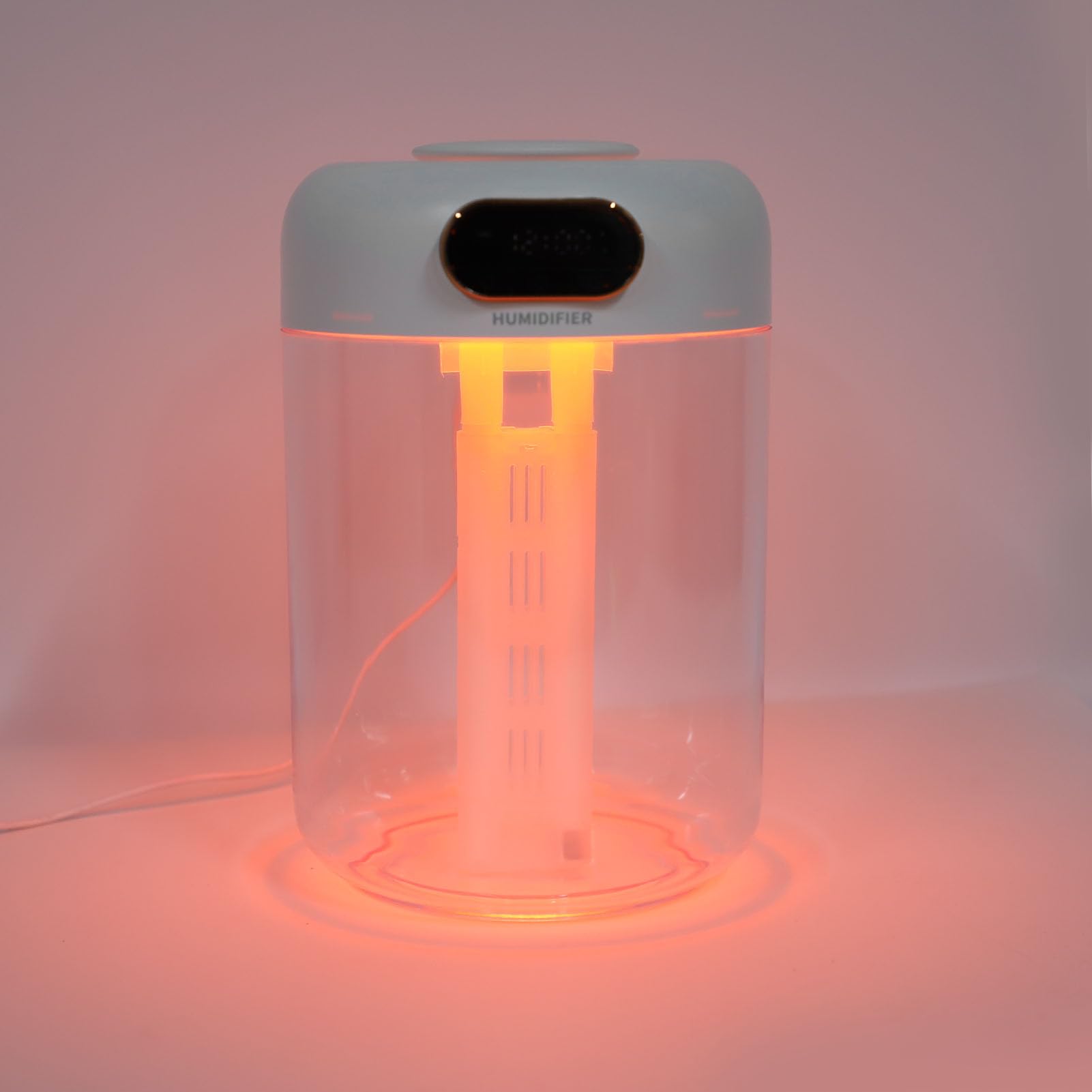 Umidificatore a Doppio Spruzzo Umidificatore Personale Silenzioso 3L con Luce Notturna per Camera da Letto, Ufficio, Dormitorio
