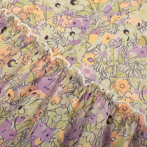Image of GRACE KARIN Summer Dresses for Women 2026 Vacation,Smocked Floral Maxi Dress,Boho Beach Sundress with Pocket Fashion Clothing