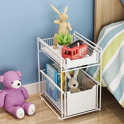 LANTUS Etagère de Rangement sous évier Rack de Stockage Extensible Organisateur Rangement de Cuisine Maison Gain de Place Meuble Etagère de 2 étages en Acier...