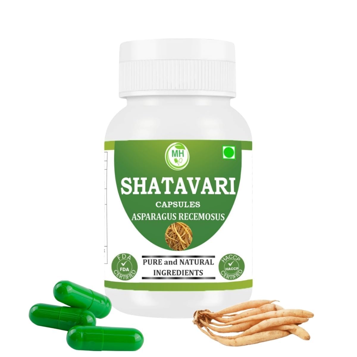 Shatavari (Asparagus racemosus) Kapseln 500mg | 240 Vegane Kapseln | Reines Shatavari Wurzelpulver | 100% Natürlich & Pflanzlich | Ohne Füllstoffe, Zusatzstoffe, Konservierungsmittel