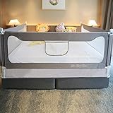 Lsbod Bed Rail for Toddlers Extra Long Rails for Kids Twin Full Queen King Size Mattress,Baby Toddler Safety Rail Guard with Breathable Fabric for Baby(1 Side 58' L)