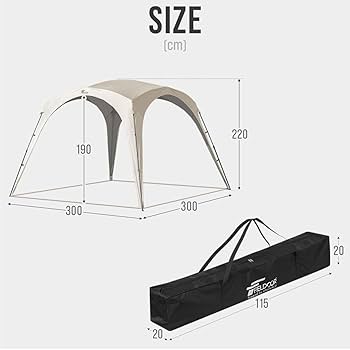 Amazon | FIELDOOR 日よけ テント ワンタッチ シェードテント