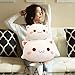 FUYU Cat Stuffed Animals, Soft Cat Plush Pillow Kawaii Kitten Stuffed Animal Toy Gifts for Kids Boys Girls Room Decor (White Round Eyes,15in/37cm)