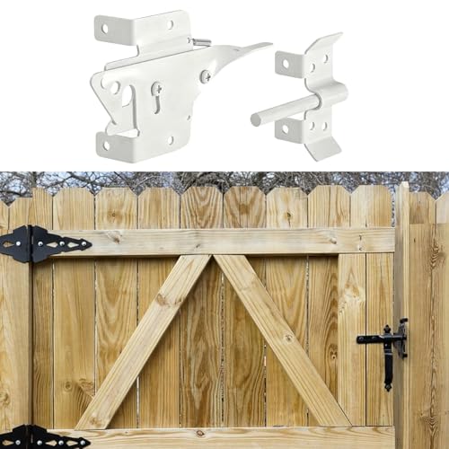 Quincaillerie en acier inoxydable avec crochet de verrouillage stable M blanc - 5