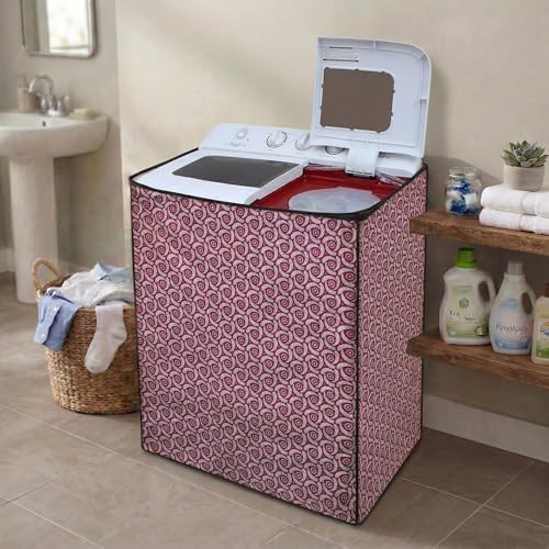 Image of DREAM CARE Waterproof & Dustproof Washing Machine Cover Top Load & Semi Automatic Suitable for 6 kg, 6.2 kg, 6.5 kg (80 x 86 x 51 cms)