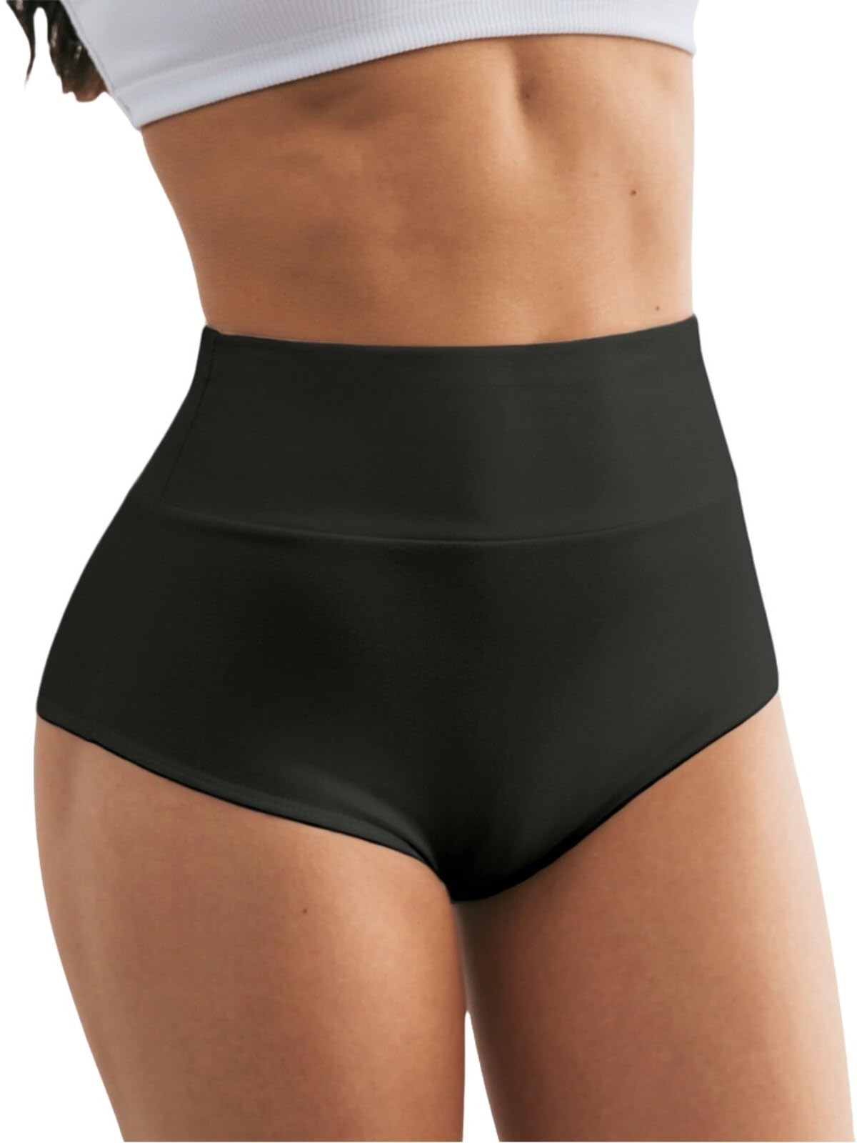 Booty Shorts for Women Sexy High Waist Yoga Workout Gym Dance Hot Pants Butt Lifting Rave Bottoms