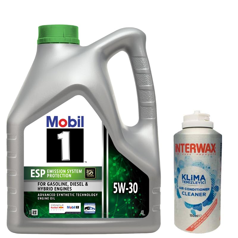 Mobil 1 Esp 5W30 Motor Yağı 4 L + 03047 İnterwax Klima Temizleyici