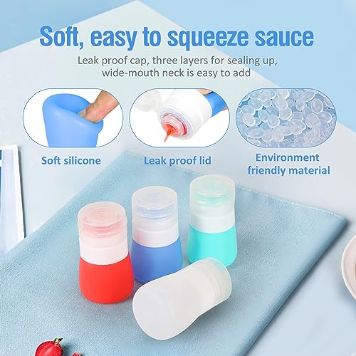 Timiuu 43397-7703 Squeeze Salad Dressing Bottles thumb #4