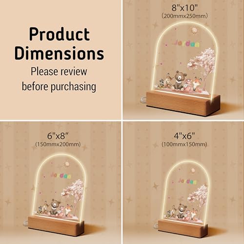 Lámpara de noche LED personalizada para niños miniatura 3