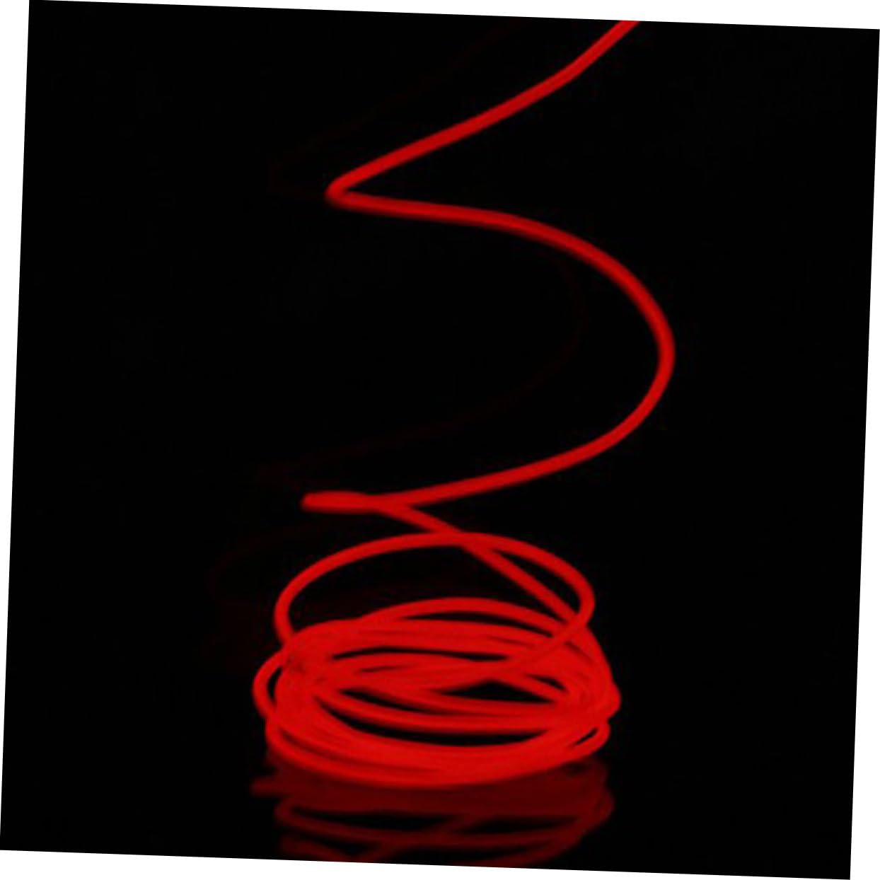 Happyyami DIY Red El Wire Light Strip Neon Rope Tube for Car Interior Decoration Energy Efficient Stable Illumination for Automotive and Home Use