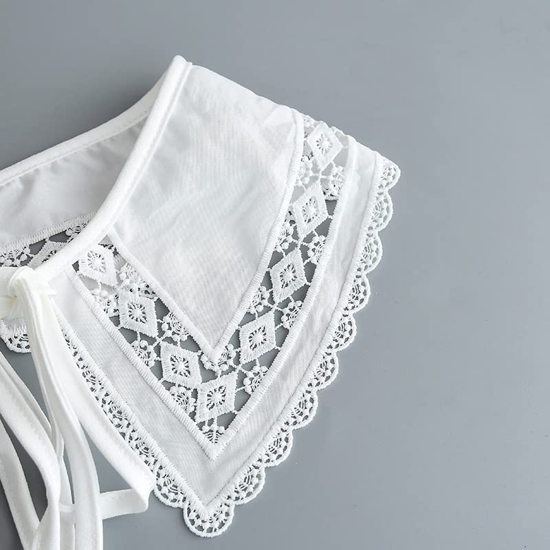 SHBHWS Col En Dentelle For Femme Avec Broderie Diamant, Faux Col, Châle