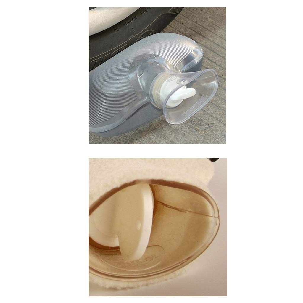 bolsa de agua caliente Botellas de agua caliente Botella de agua caliente con cubierta de forro polar suave Bolsa de agua caliente Botella de agua caliente portátil reutilizable Ideal for aliviar el d