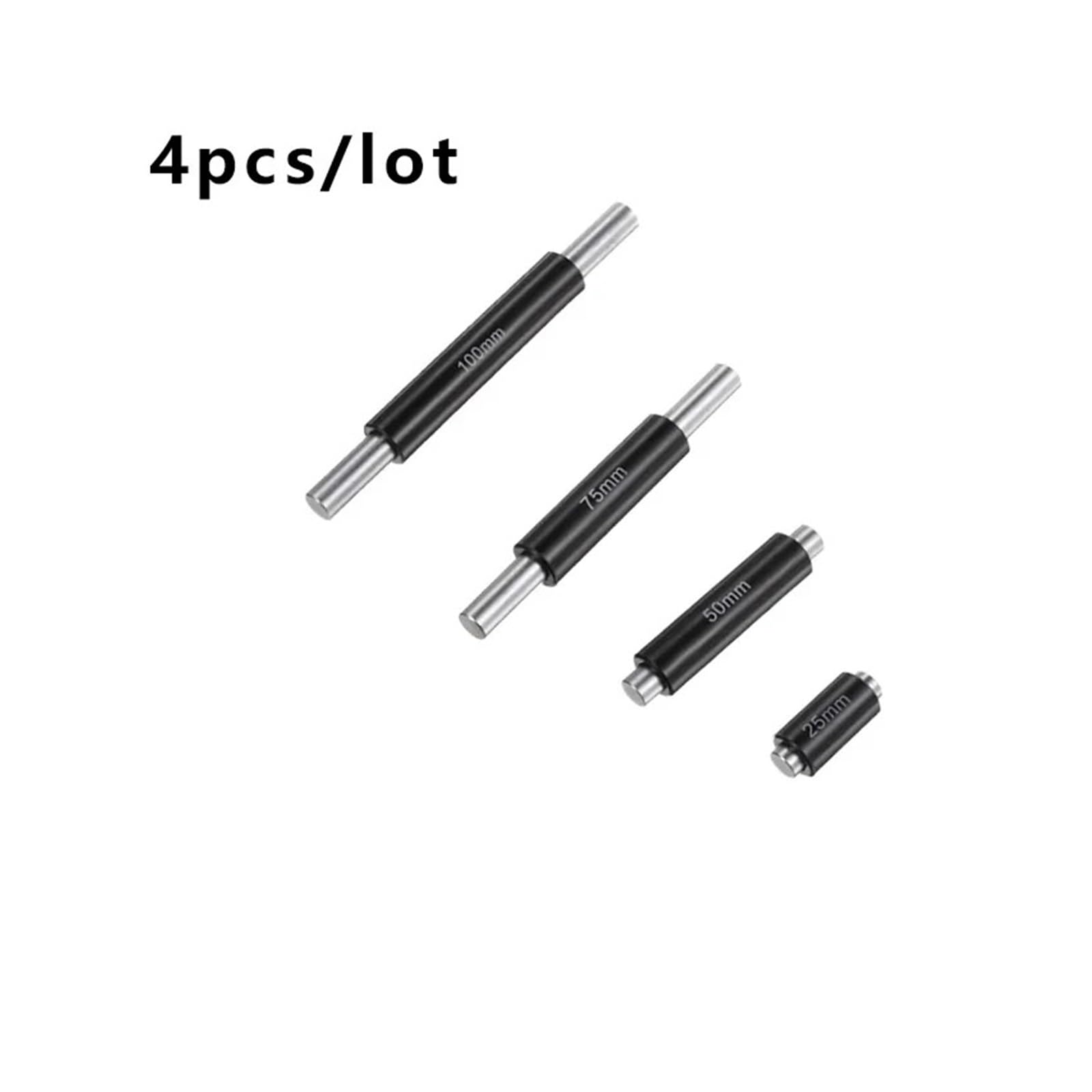 Barra de medición estándar de acero inoxidable, Varilla de calibración micrométrica, bloque medidor de calibre de 25-125mm for ID OD(350pcs)