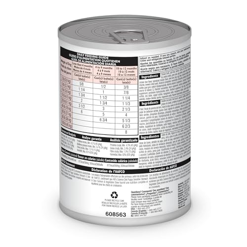 Hill's Science Diet Sensitive Stomach & Skin, Puppy, Stomach & Skin Sensitivity Support, Wet Dog Food, Pollock & Insect Meal Stew, 12.5 oz Can, Case of 12 - Image 3