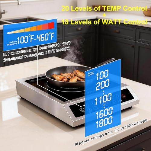 Induction Cooktop Double Burner Portable