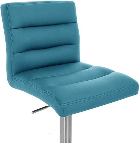 Miniatura 57 de Zuri Furniture Lush - Taburete giratorio sin brazos de altura ajustable magenta con base de acero cepillado Magenta,Rojo -,Blanco,Marrón,Verde