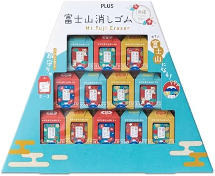 Plus Mt. Fuji Erasers Set of 12 Amulets Mt. Fuji Okinawa Ver