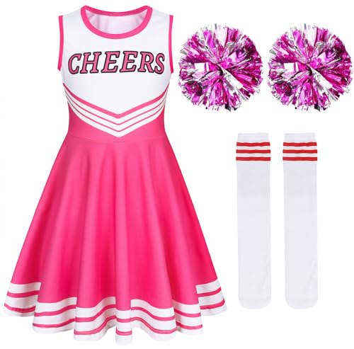 Opiniones y reviews de Ropa de Cheerleading y animación para Niño más recomendados. 44 COTRIO Disfraz de animadora para niñas, trajes de práctica de animación, uniforme de animación para Halloween, niños, con pompones, ropa de porrista, talla 12 (11-12 años,...