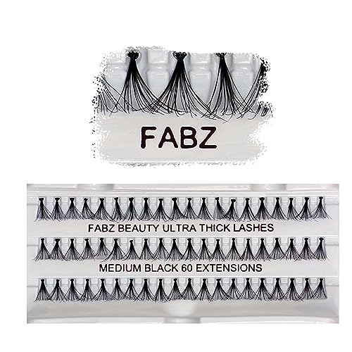 Individual Cluster Eyelashes False Extension, Black, 60 count (Pack of 3) - Image 2