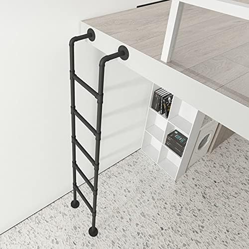 Interior RV Bunk Ladder for Kids, 59-70" Adjustable Trailer & Motorhome Bed Step, 67" High Dorm Climbing Ladder for Students, Safe & Sturdy Design