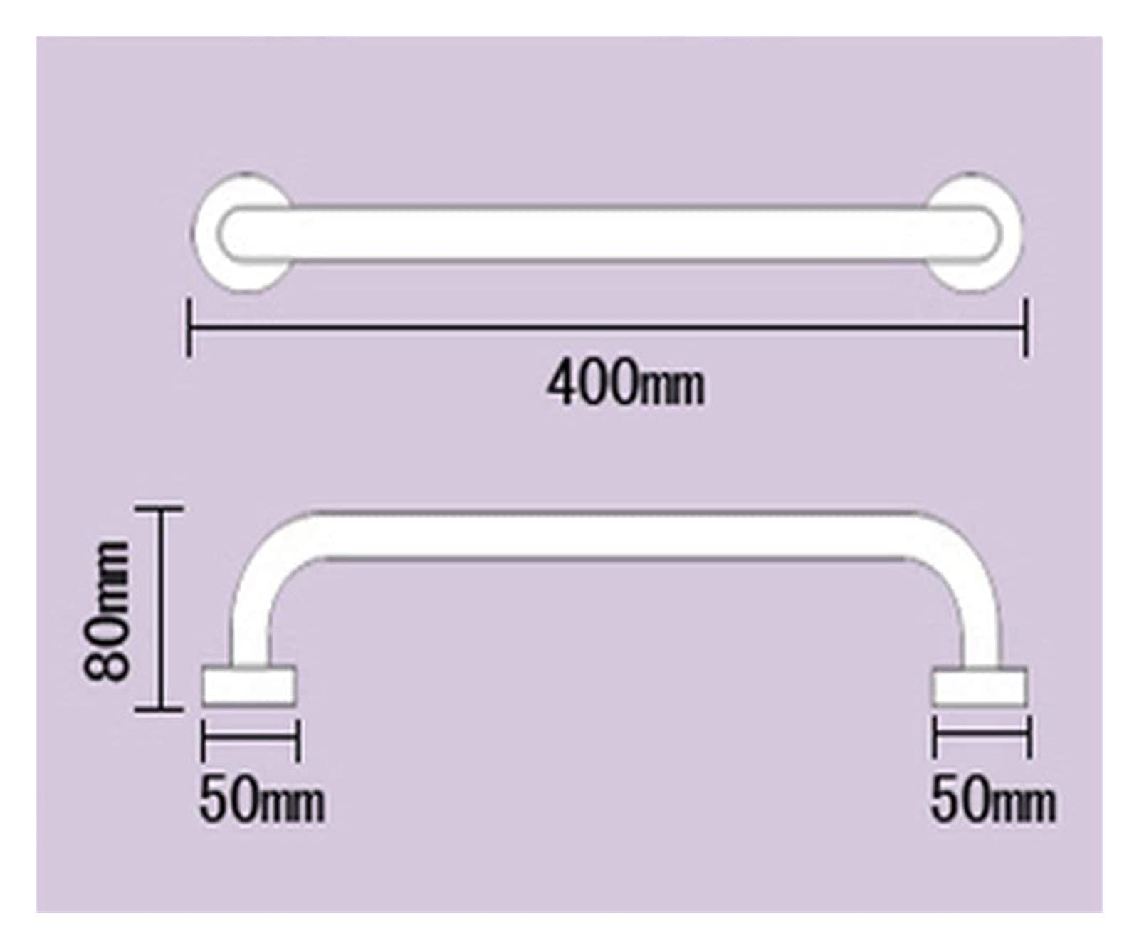 Barras De Apoyo Pasamanos, Antideslizantes, De Seguridad, De Material De Cobre, Reposabrazos De 400 Mm, Manija De Ayuda Y Seguridad, Barra De Equilibrio,88cm