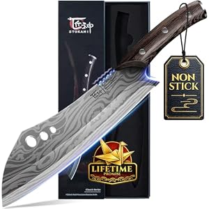 SYOKAMI Fleischermesser für den Fleischschnitt, 25, 4 cm Hackmesser