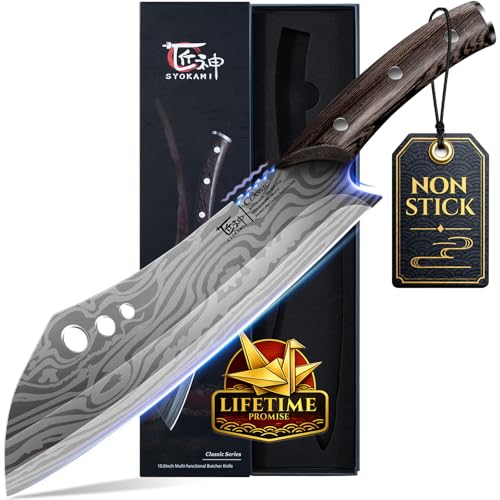 SYOKAMI butcher knife for meat cutting, 10 Inch...