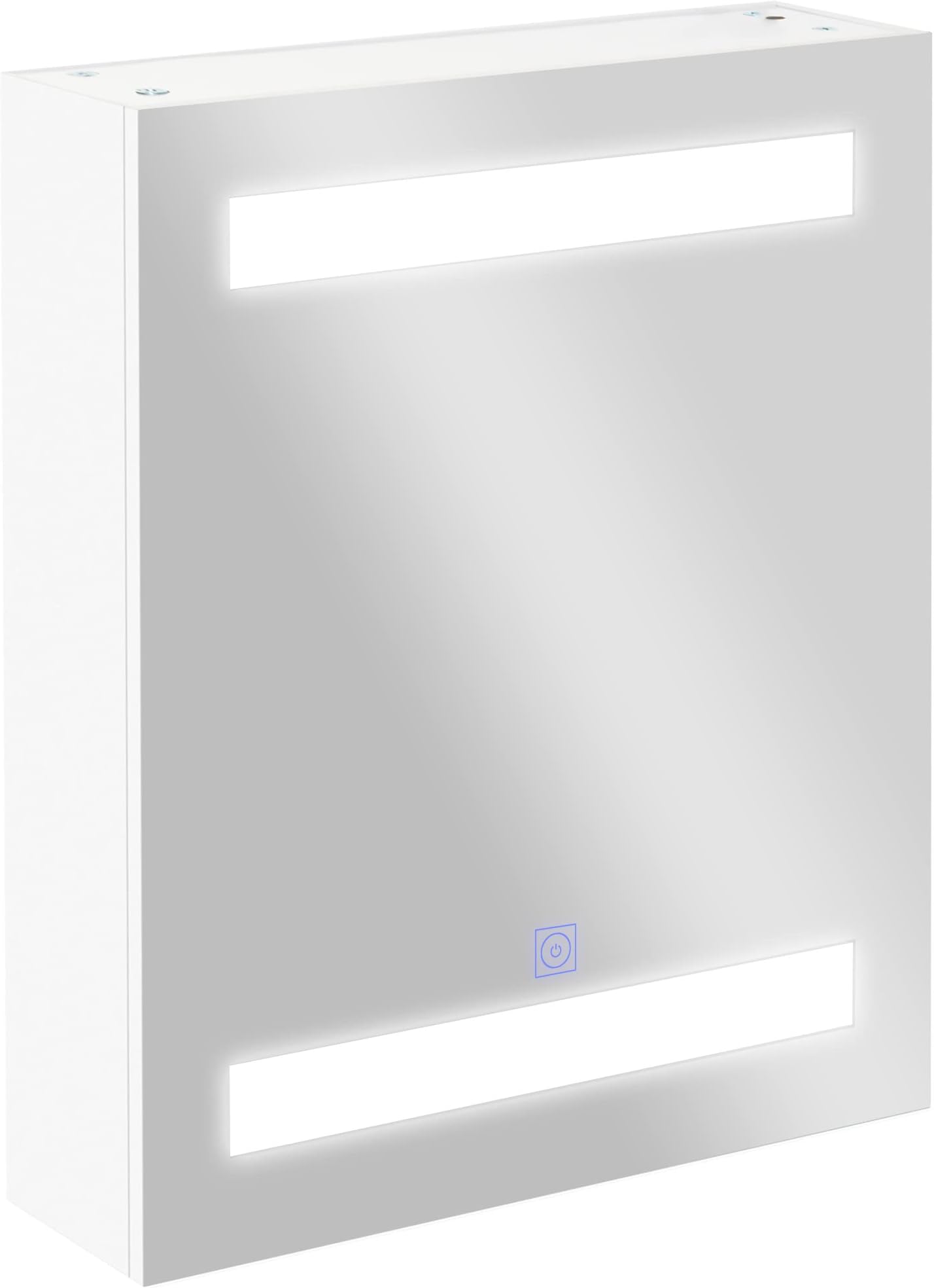 Miroir Lumineux LED Armoire Murale Design de Salle de Bain 2 en