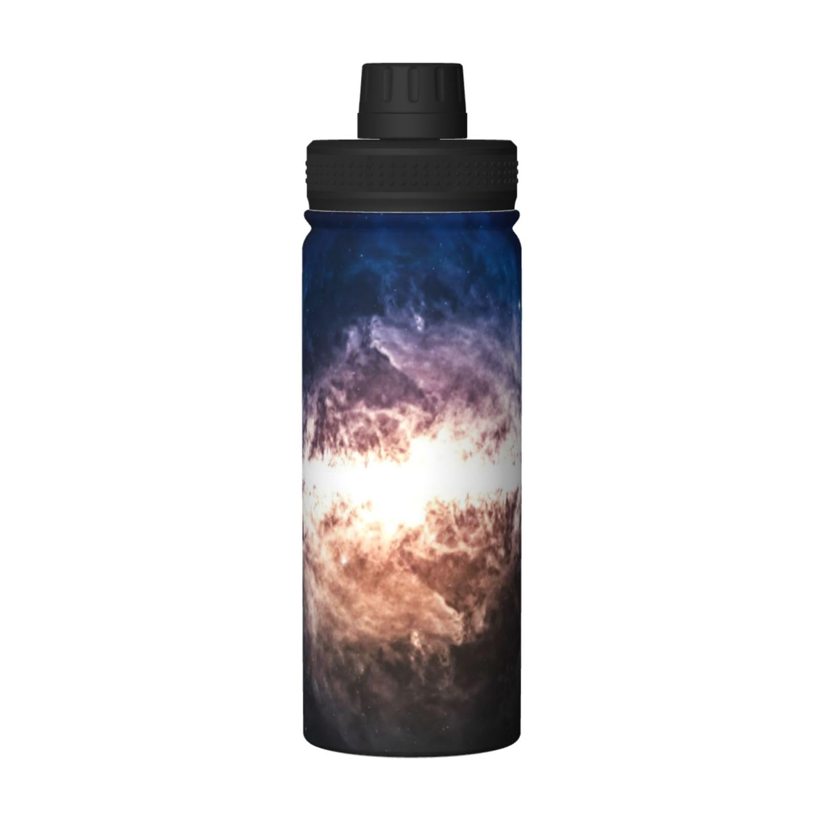 Galaxy Print Wasserflasche Edelstahl Isolierflaschen 18oz Sport Wasserflaschen für Männer Frauen