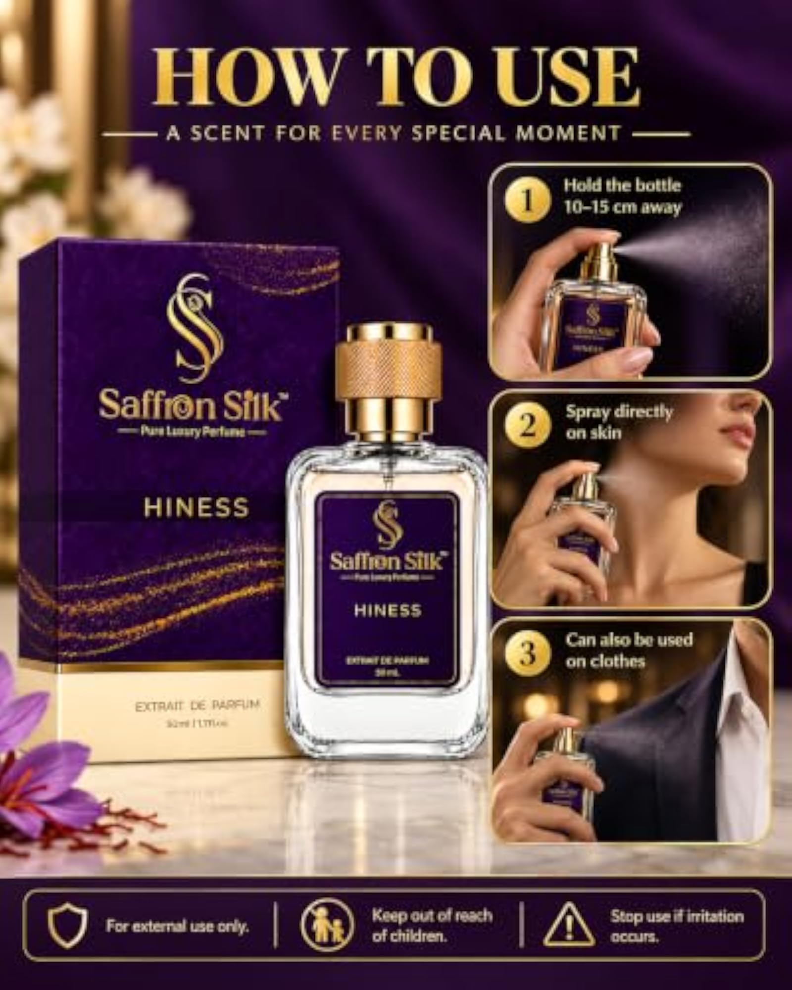 Hiness Extrait de Parfum for Women, 50ml
