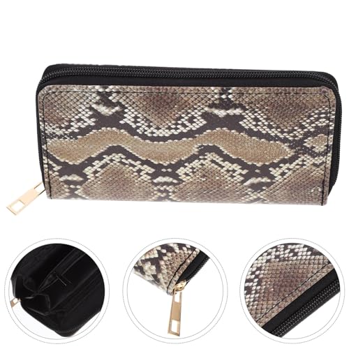 1pc Ladies Wallet Snakeskin Purse Wristlet Wallets for Women Wristlet Handbag Wristlet Purses for Women2