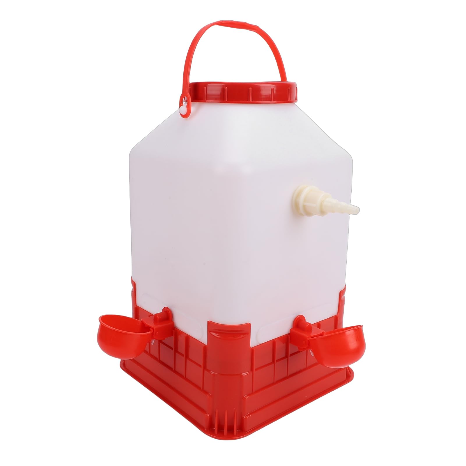Abbeveratoio Automatico per Pollame, di Alimentazione dell'acqua per Polli da 10 Litri con 4 Ciotole per Polli da Fattoria, Anatre, Oche, Tacchini