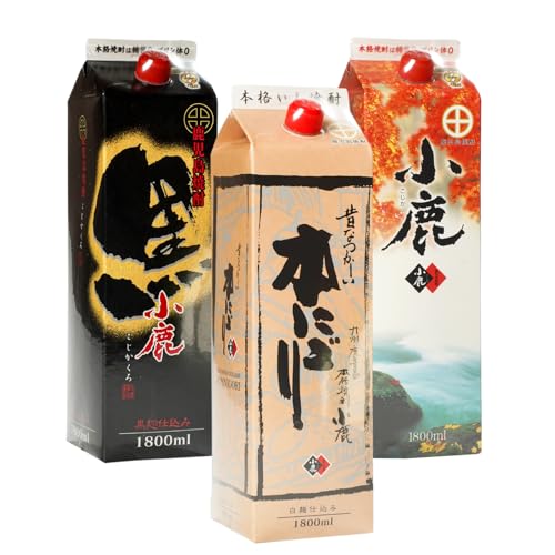 [小鹿酒造]小鹿パック 飲み比べ 3本 セット 5400ml(1800ml×3本) 焼酎 酒 アルコール