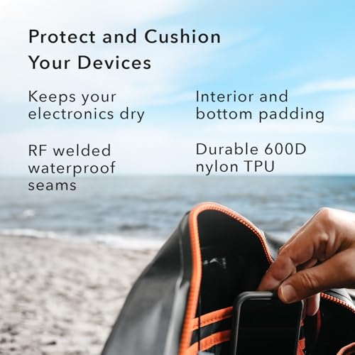 ugo wear Waterproof Messenger Bag - 10L Floating Dry Bag for Kayaking, Boating, Beach, Rafting, Hiking, Camping, Fishing, and More - Lightweight & Durable Crossbody Shoulder Bag - 18 x 14 x 3 Inches4